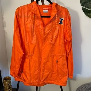 Columbia UIUC windbreaker/ rain jacket size M
